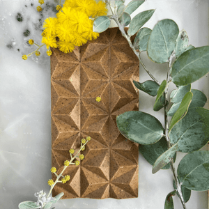 Milk chocolate infused with roasted wattleseed and caramel toffee from Loco for Cocoa