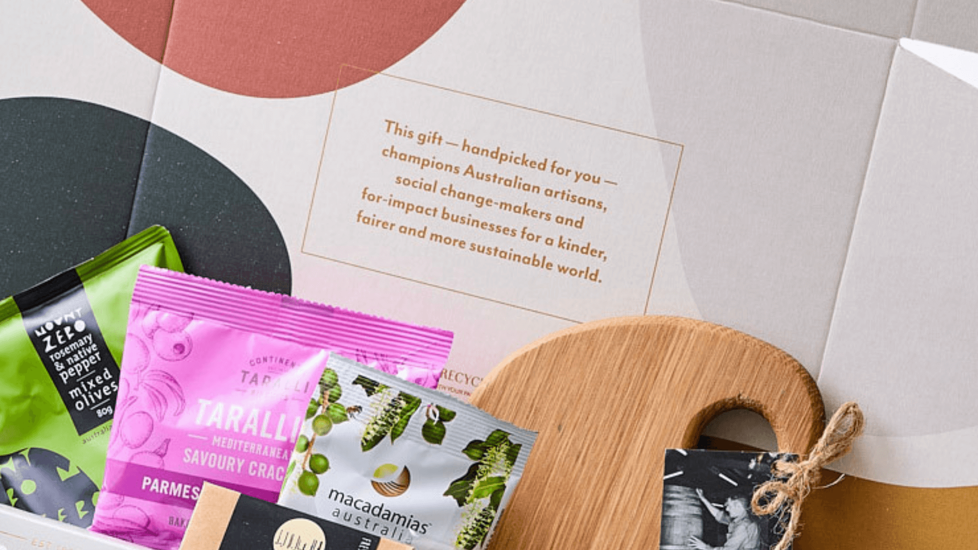 local australian brands hamper for impact businesses, for a kinder, fairer, and more sustainable world 
