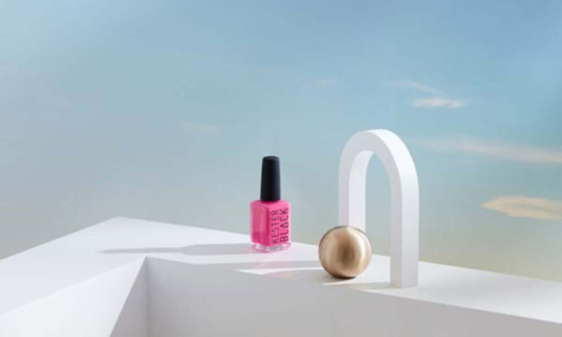 Kester Black toxin-free vegan nail polish in Day Spa At Home hamper – cruelty-free, sustainable, long-lasting.