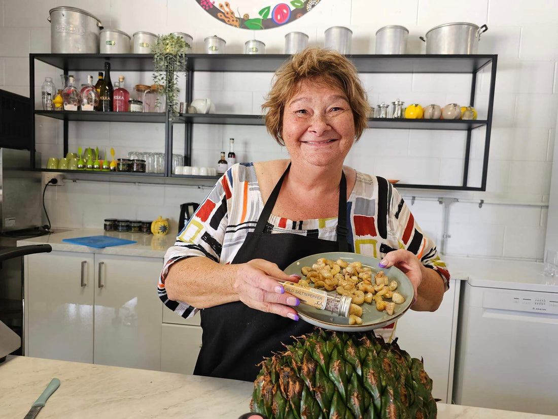 Aunty Dale Chapman, chef and founder of My Dilly Bag, championing Indigenous bush foods and First Nations businesses in Australia.
