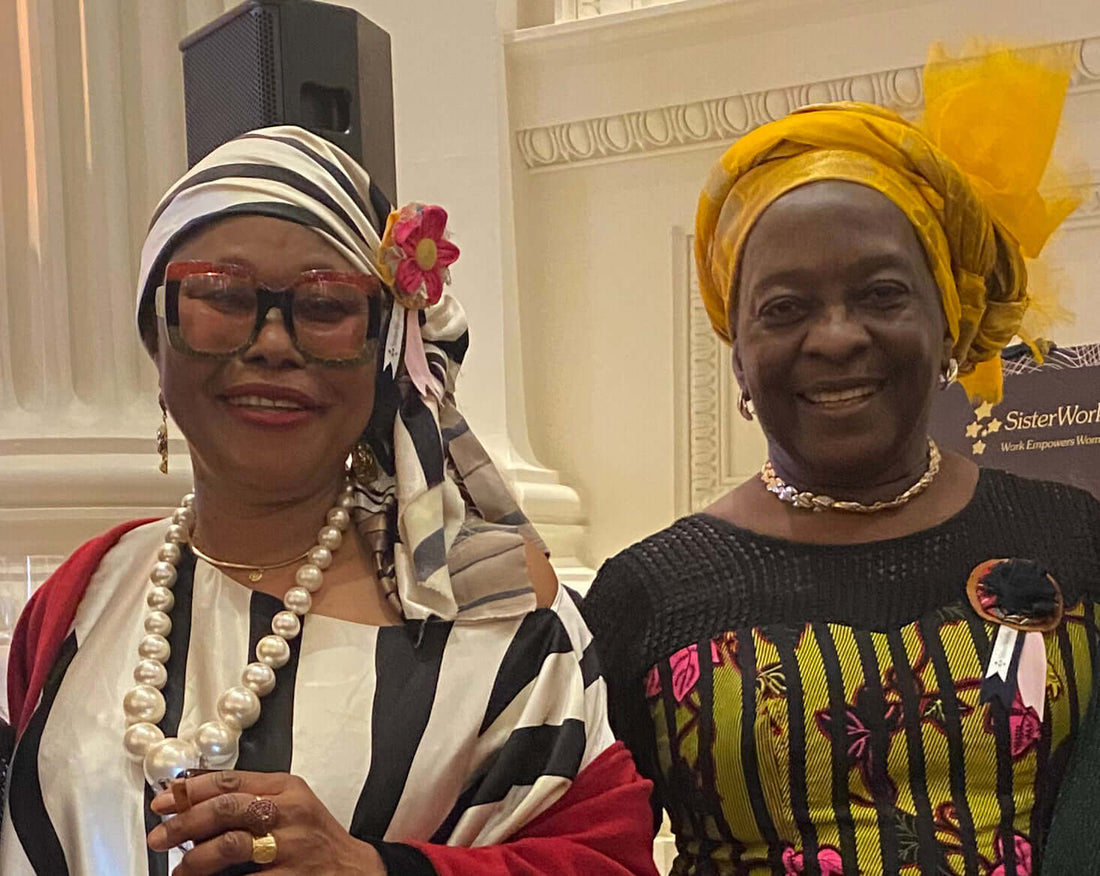 SisterWorks empowers refugee and migrant women through training, community, and products like fig jam and soy candles featured in curated hampers.