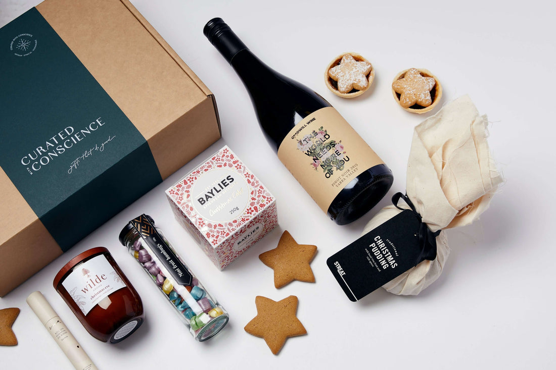 Curated with Conscience hampers filled with ethical, Australian-made gifts that support small businesses and social enterprises.