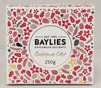 Traditional Christmas cake from Baylies Epicurean Delights included in the hamper of curated with conscience
