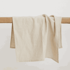 Handwoven organic cotton waffle weave hand towel by Dharma Door, made by Fair Trade women’s co-operative in India
