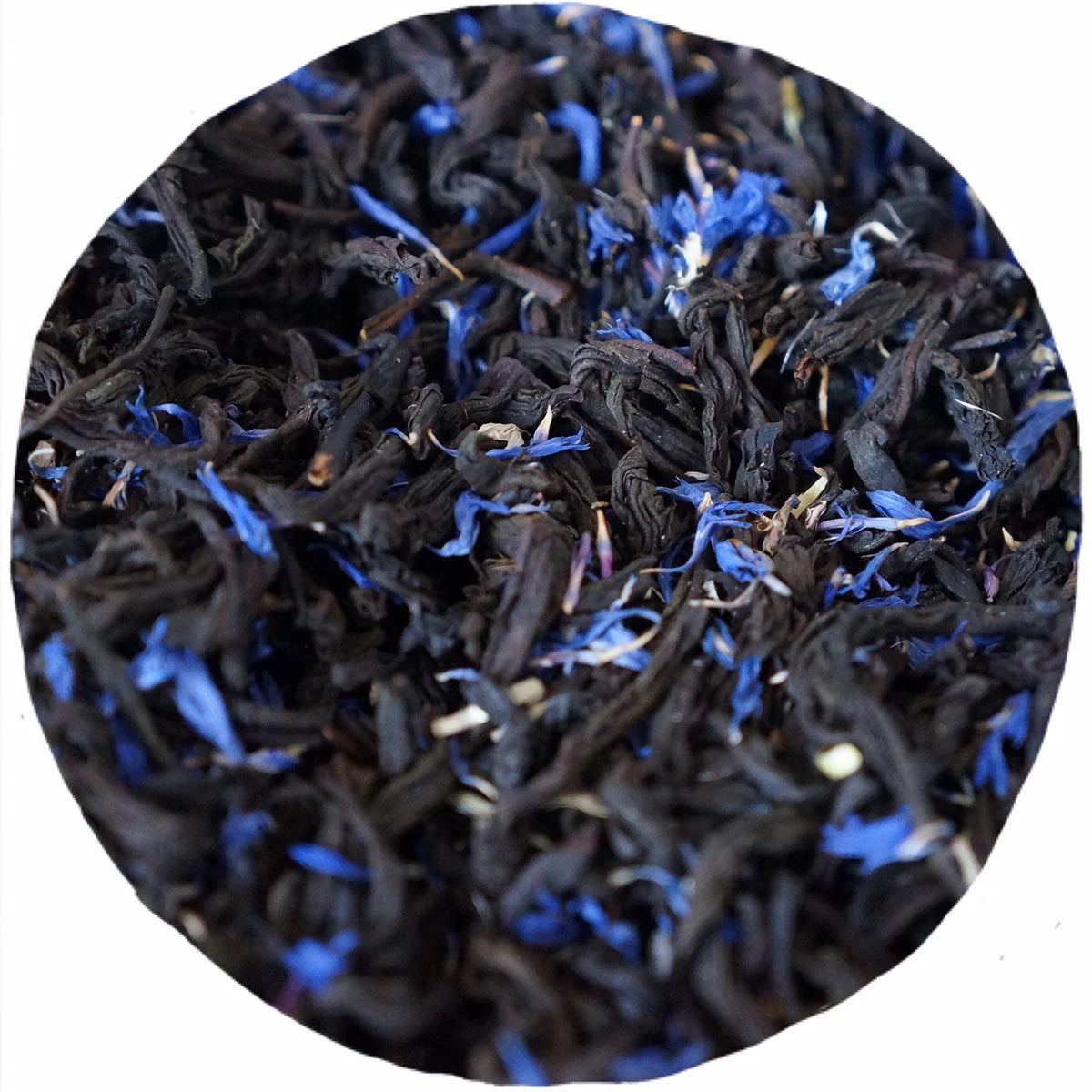 Earl Grey tea bags with organic black tea, bergamot, and blue cornflowers. A refreshing blend to start your day.