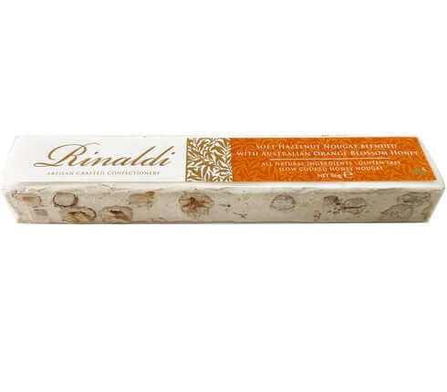 Gluten-free almond nougat with Australian blue gum honey from Adelaide included in the hamper by curated with conscience, perfect gift for events