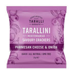Traditional savory biscuits made with parmesan and onion by a South Australian family business.