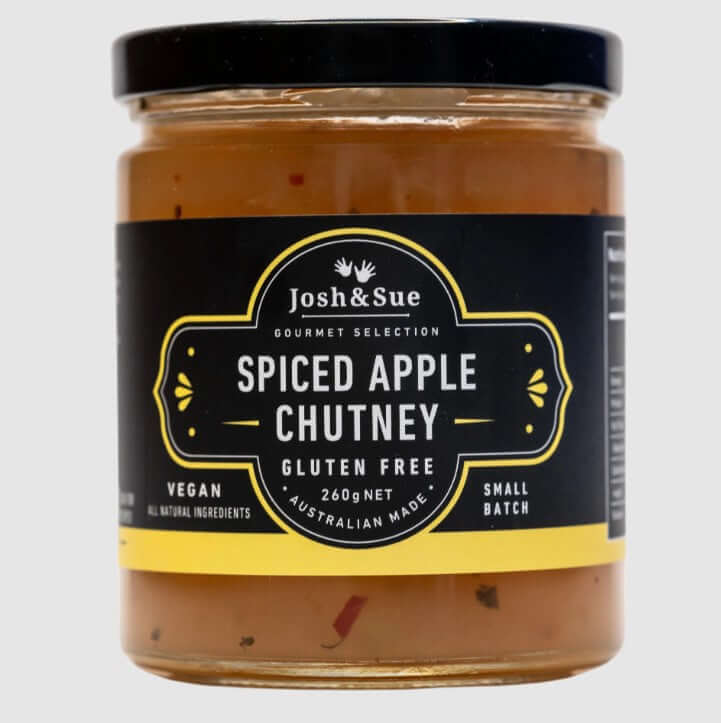 Gluten-free spiced apple chutney made by an award-winning mother and son team Josh & Sue